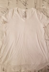 Faded Glory Tops - White Maternity T-shirt Faded Glory Tops - White Maternity T-shirt